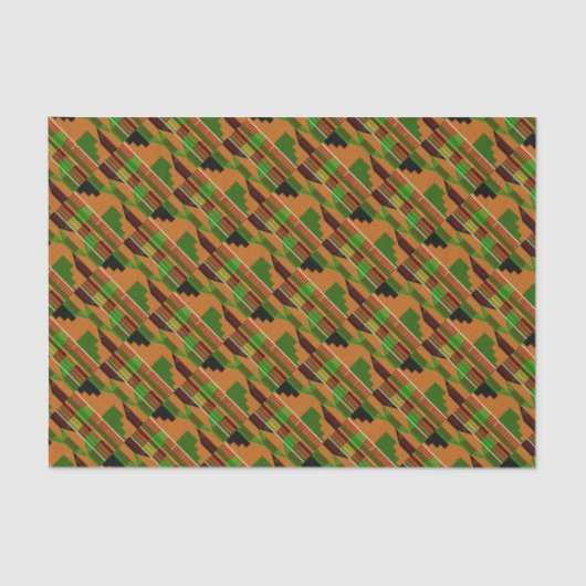 クラシックアフリカンケンテK01角度 薄葉紙 (正面)