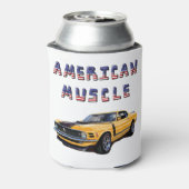 クラシックアメリカンマッスルカーマスタングボス302 缶クーラー (缶裏面)
