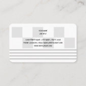 クラシックアメリカン50のディナーレストランレトロスタイル 名刺 (裏面)