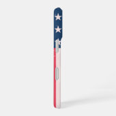 クラシックアメリカ国旗グランジ iPhone 16ケース (右側面)