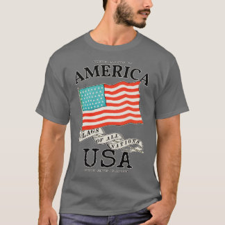 クラシックアメリカ国旗 Tシャツ