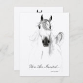 クラシックアラビアンホース招待状 招待状 (正面/裏面)