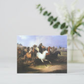 クラシックアランニングートの馬 ポストカード (スタンド正面)