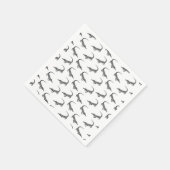 クラシックアリゲータプリントカスタム背景色 スタンダードカクテルナプキン (角)