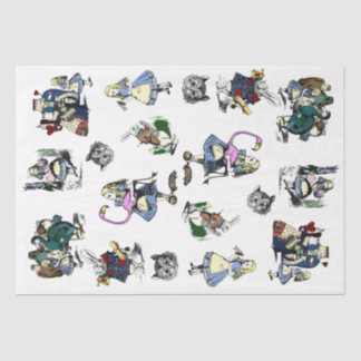 クラシックアリスinワンダーランドラビットチェシャーキャット 薄葉紙