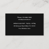 クラシックアンティークのディーラー名刺 名刺 (裏面)