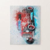 クラシックアンティークカー絵画ズ |クール | ジグソーパズル (縦)