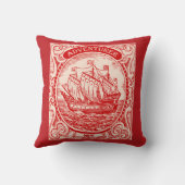 クラシックアンティークヴィンテージ海軍の冒険者 クッション (裏面)