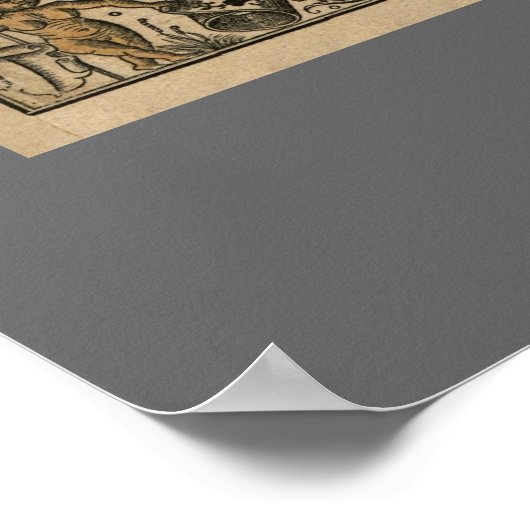 クラシックアンティーク1531オーロンスの世界地図素晴らし ポスター (角)