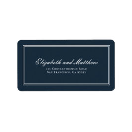 クラシックアンドシンプル差出人住所エレガントウェディング ラベル