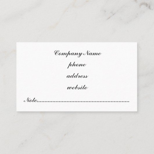 クラシックアーガイル名刺 名刺 (裏面)