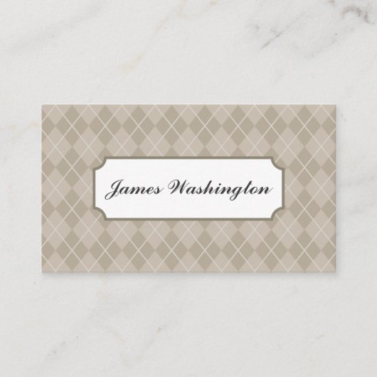 クラシックアーガイル名刺 名刺 (正面)