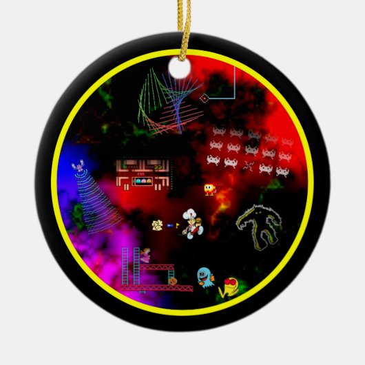 クラシックアーケードイメージオーナメント セラミックオーナメント (正面)