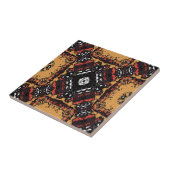 クラシックアーストーントーンゴールデンブラウンズオールドワールドパターン タイル (側面)