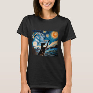 クラシックアーツドッグスターリーナイトドイツショートヘアP Tシャツ