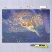 *~*クラシックアートウーマン飛んでいるフェアリーAP14 薄葉紙 (クラフト)