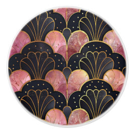 クラシックアートデコファンパターン セラミックノブ