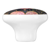 クラシックアートデコファンパターン セラミックノブ (側面)