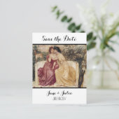 クラシックアート日付の保存(Two Women) 案内ポストカード (スタンド正面)