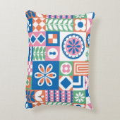 クラシックアールデコのシームレスなパターン。幾何スタイル アクセントクッション (裏面(縦))