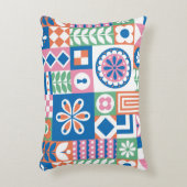 クラシックアールデコのシームレスなパターン。幾何スタイル アクセントクッション (正面(垂直))