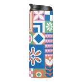 クラシックアールデコのシームレスなパターン。幾何スタイル タンブラー (回転右)