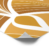 クラシックアールデコのシームレスパターン。幾何学模様 ポスター (角)