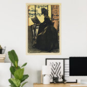 クラシックアールヌーボーポスター – リトグラフ ポスター (ホームオフィス)