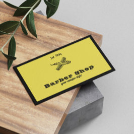 クラシックイエロヴィンテージ理容師ツールBarbershop 名刺