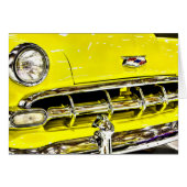 クラシックイエローシボレーカーカード (正面横)