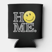 クラシックイエローハッピー顔 |引っ越し祝いパーティー 缶クーラー (正面)