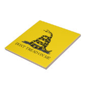 クラシックイエロー ガズデン旗 Don't Tread on Me タイル (側面)
