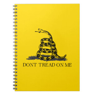 クラシックイエロー ガズデン旗 Don't Tread on Me ノートブック