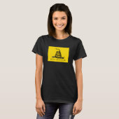 クラシックイエロー ガズデン旗 Don't Tread on Me Tシャツ (正面フル)