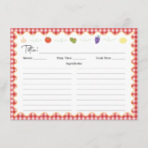 クラシックイタリアンキッチンレシピカード