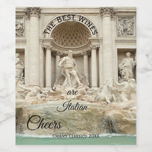 クラシックイタリアンワインラベル ワインラベル (シングルラベル)