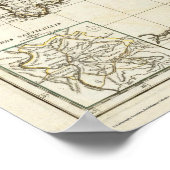 クラシックイタリアン地図 ポスター (角)