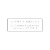 クラシックイタリック結婚のカップル名差出人住所 セルフインキングスタンプ (デザイン)