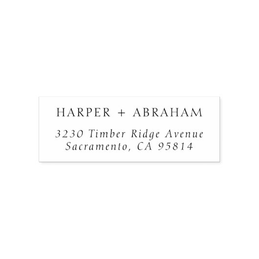 クラシックイタリック結婚のカップル名差出人住所 セルフインキングスタンプ (デザイン)