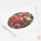 クラシックイチゴ 楕円形シール (封筒)