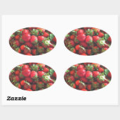 クラシックイチゴ 楕円形シール (シート)