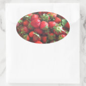 クラシックイチゴ 楕円形シール (バッグ)
