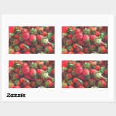 クラシックイチゴ 長方形シール (シート)