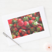 クラシックイチゴ 長方形シール (封筒)