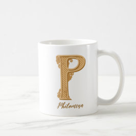 クラシックイニシャル名コーヒーマグ コーヒーマグカップ
