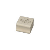 クラシックイニシャル結婚の名前と差出人住所 ラバースタンプ (スタンプ)