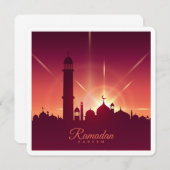 クラシックイードムバラクラマダングリーティングカード 招待状 (正面/裏面)