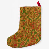 クラシックウィリアム・モリスパーソナライズされたクリスマス スモールクリスマスストッキング (裏面)