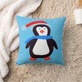 クラシックウィンターペンギン クッション (ブランケット)