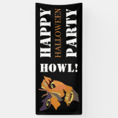 クラシックウェアウルフ ハッピーハロウィン 横断幕 (縦)